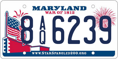 MD license plate 8AQ6239