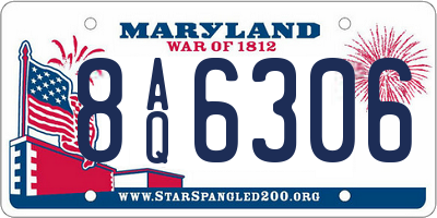 MD license plate 8AQ6306