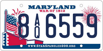 MD license plate 8AQ6559