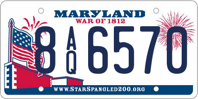 MD license plate 8AQ6570
