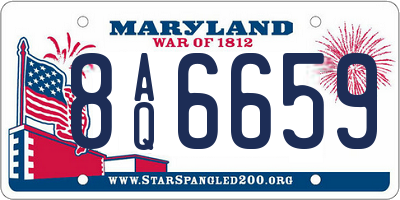 MD license plate 8AQ6659