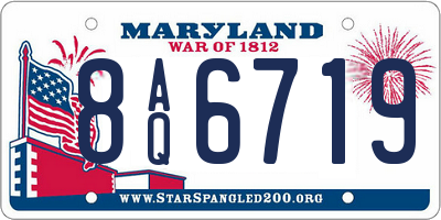 MD license plate 8AQ6719