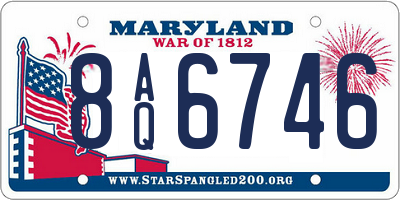 MD license plate 8AQ6746