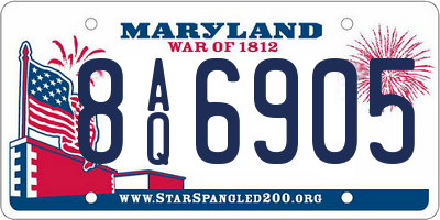 MD license plate 8AQ6905