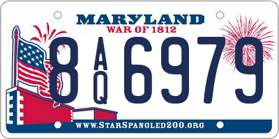 MD license plate 8AQ6979