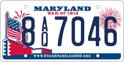 MD license plate 8AQ7046