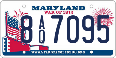 MD license plate 8AQ7095
