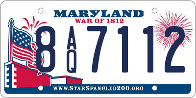MD license plate 8AQ7112