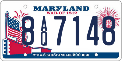 MD license plate 8AQ7148