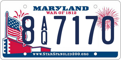 MD license plate 8AQ7170