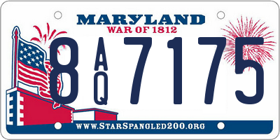 MD license plate 8AQ7175