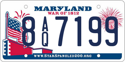 MD license plate 8AQ7199