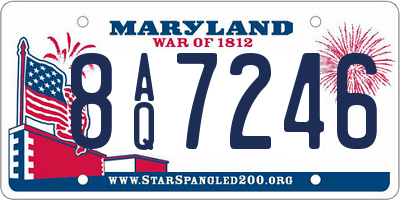 MD license plate 8AQ7246