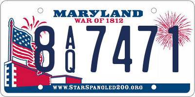 MD license plate 8AQ7471