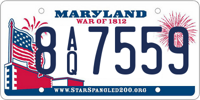 MD license plate 8AQ7559