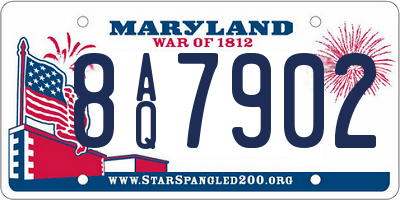 MD license plate 8AQ7902