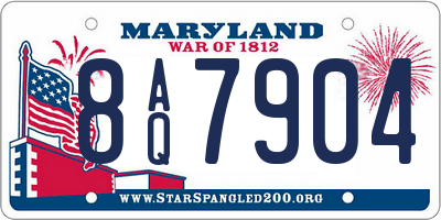 MD license plate 8AQ7904