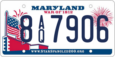 MD license plate 8AQ7906