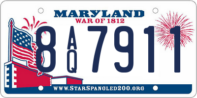 MD license plate 8AQ7911
