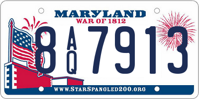 MD license plate 8AQ7913