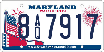 MD license plate 8AQ7917