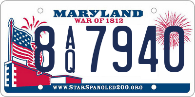 MD license plate 8AQ7940