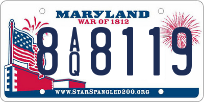 MD license plate 8AQ8119