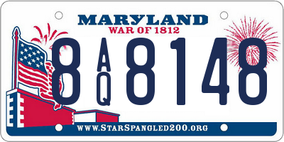 MD license plate 8AQ8148