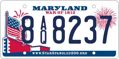 MD license plate 8AQ8237