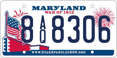 MD license plate 8AQ8306