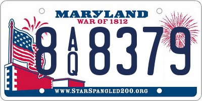 MD license plate 8AQ8379