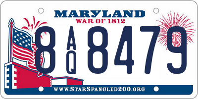 MD license plate 8AQ8479