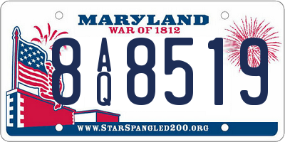MD license plate 8AQ8519