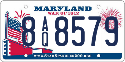 MD license plate 8AQ8579