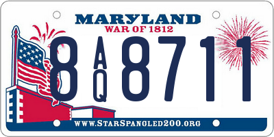 MD license plate 8AQ8711