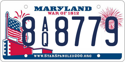 MD license plate 8AQ8779