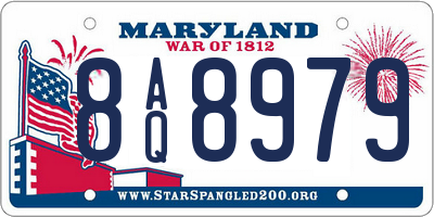 MD license plate 8AQ8979