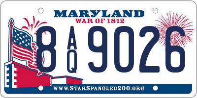 MD license plate 8AQ9026