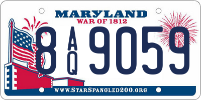 MD license plate 8AQ9059