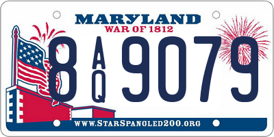 MD license plate 8AQ9079