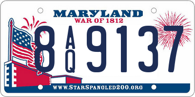 MD license plate 8AQ9137