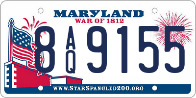 MD license plate 8AQ9155