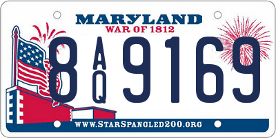 MD license plate 8AQ9169