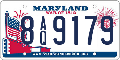 MD license plate 8AQ9179