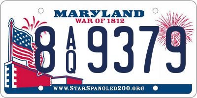 MD license plate 8AQ9379