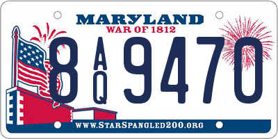 MD license plate 8AQ9470