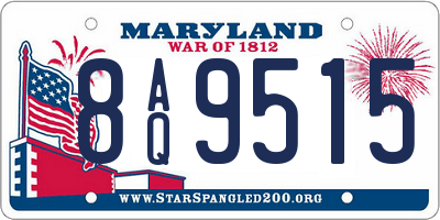 MD license plate 8AQ9515