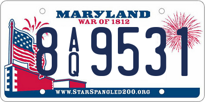 MD license plate 8AQ9531