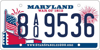 MD license plate 8AQ9536