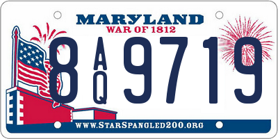 MD license plate 8AQ9719